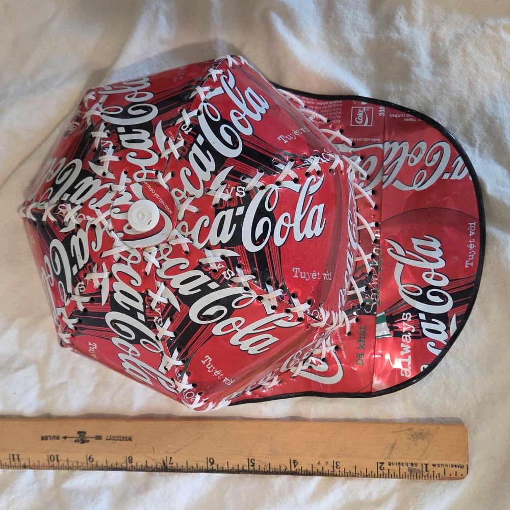 Coca-Cola Red and White Patterned Hat